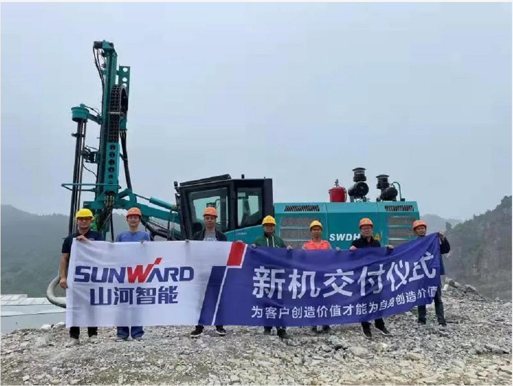 助力绿色矿山建设，beat365官网“凿岩先锋”SWDH系列顶锤钻机大展身手