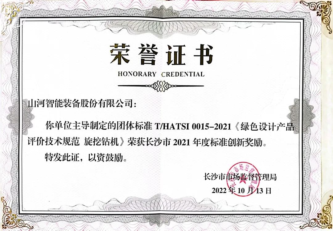 喜讯！beat365官网荣获长沙市2021年度标准创新奖励